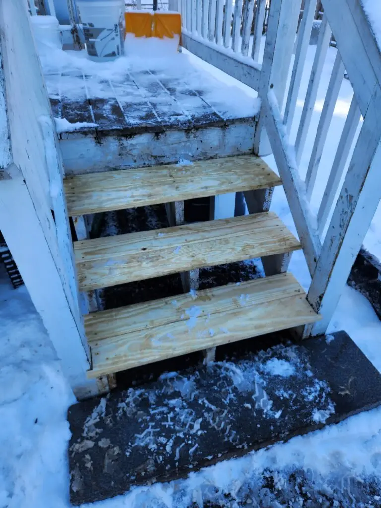 Stair Tread Replacement in Gilmanton